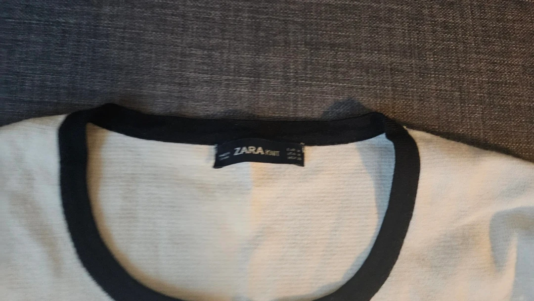 ZARA Knit Cardigan - Cream and Black - photo 2