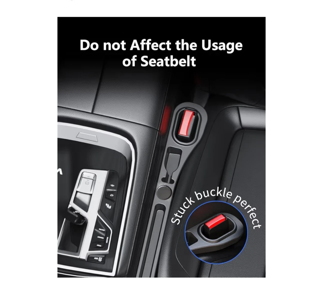 Car Seat Gap Filler, 2 Pack PU Fill The Gap - photo 4