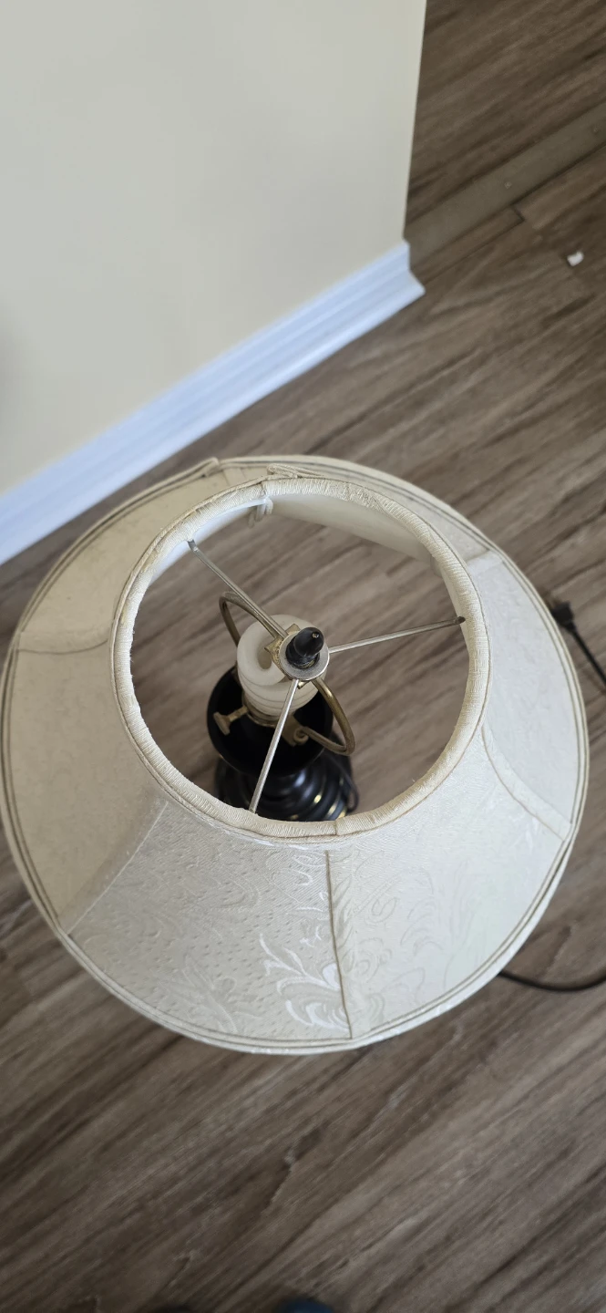 Black and Cream Table Lamp