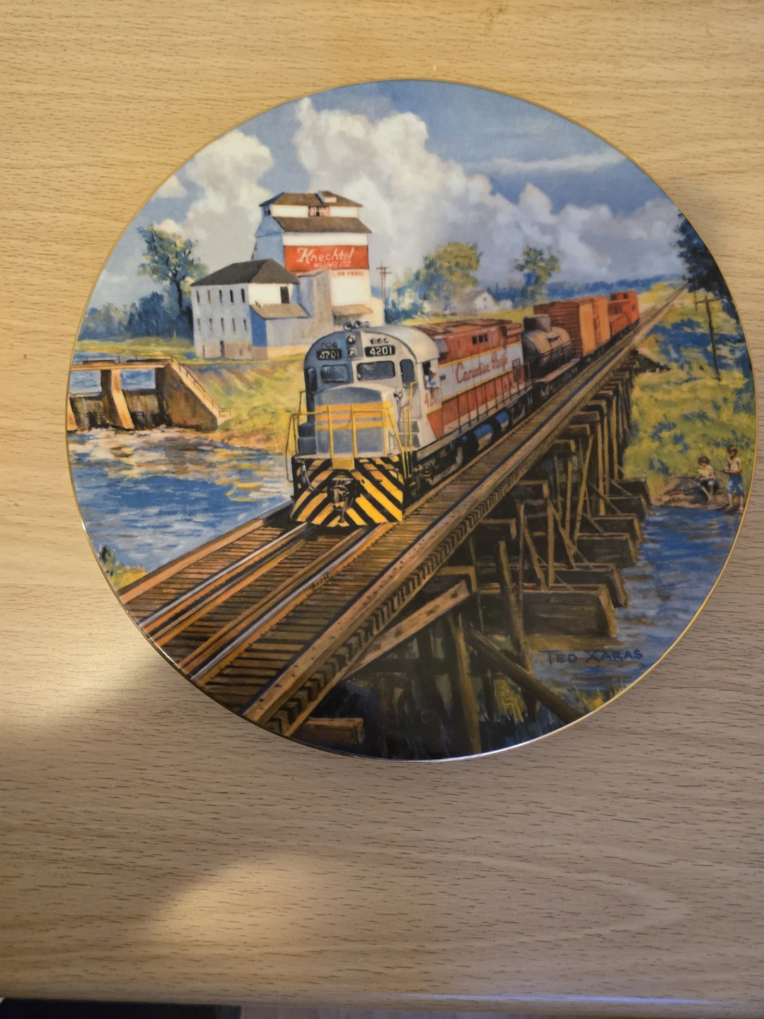 Porcelain "Tomorrow's Memories" Collector Plate by Ted Xaras