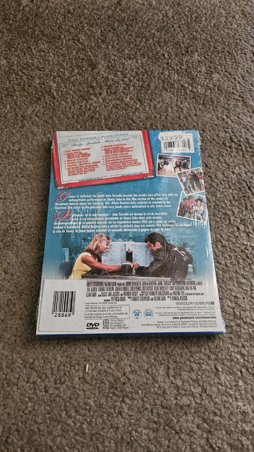 New sealed Grease Blu-ray Movie - photo 2