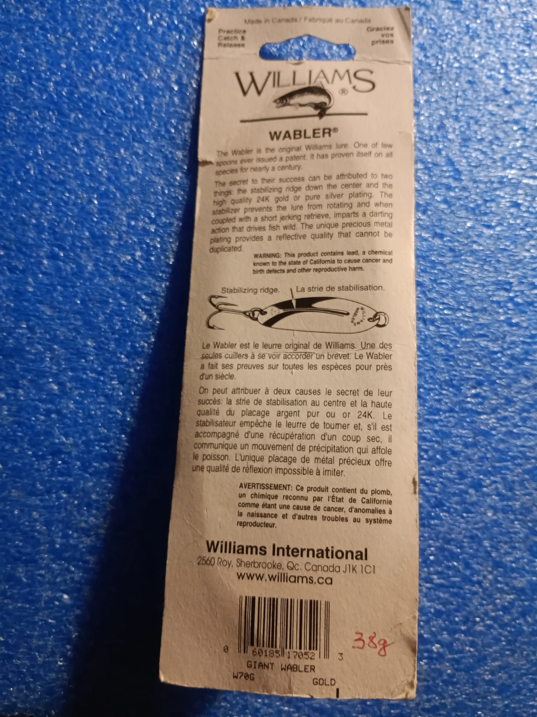 Williams Wabbler Gold Fishing Lure - photo 2