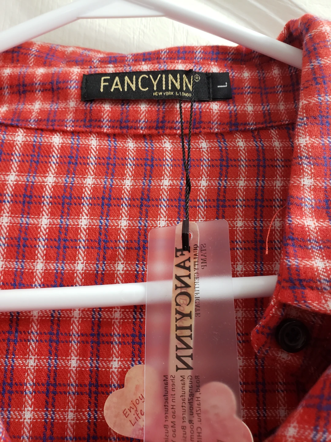 FancyInn Plaid Shirt Dress.new.Large size - photo 3