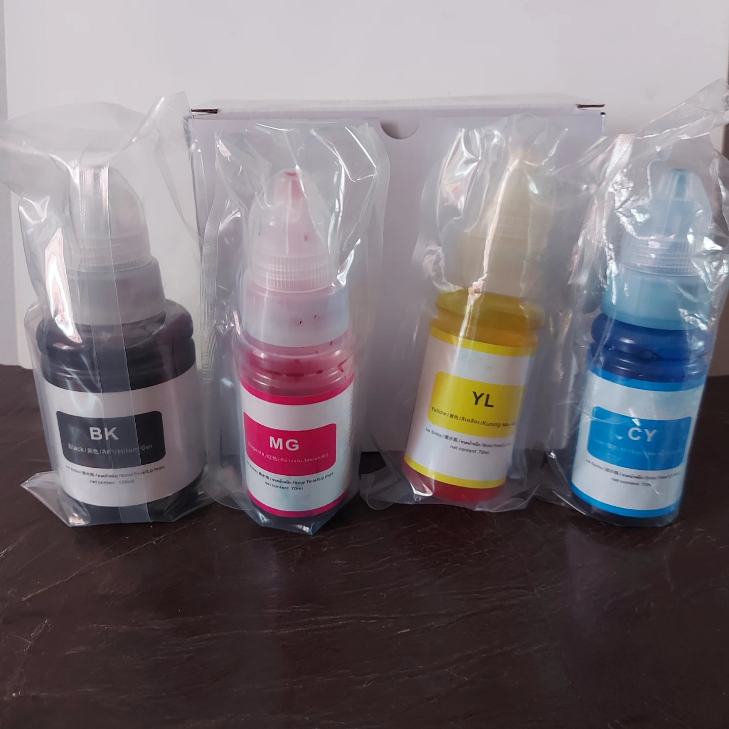 Printer GI-290 Refill Ink Bottles - Magenta, Yellow, Cyan, Black
