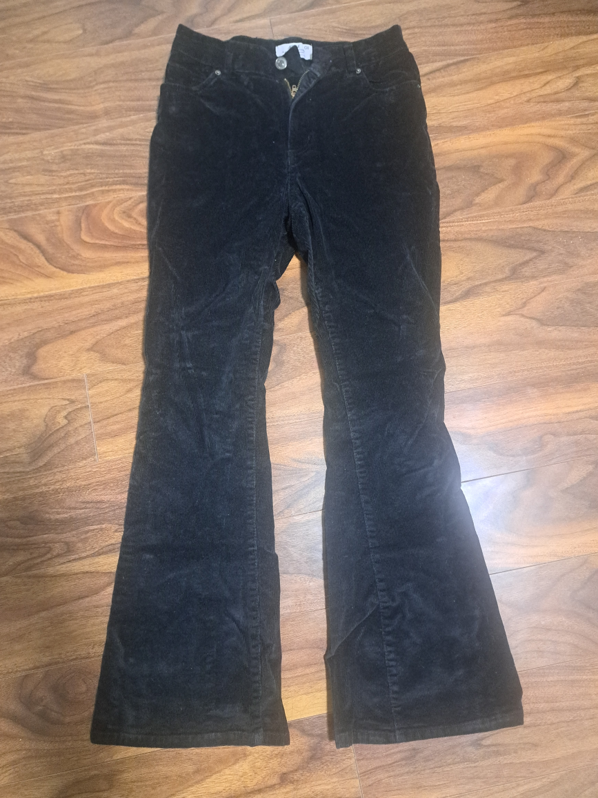 Black Corduroy Flare Pants