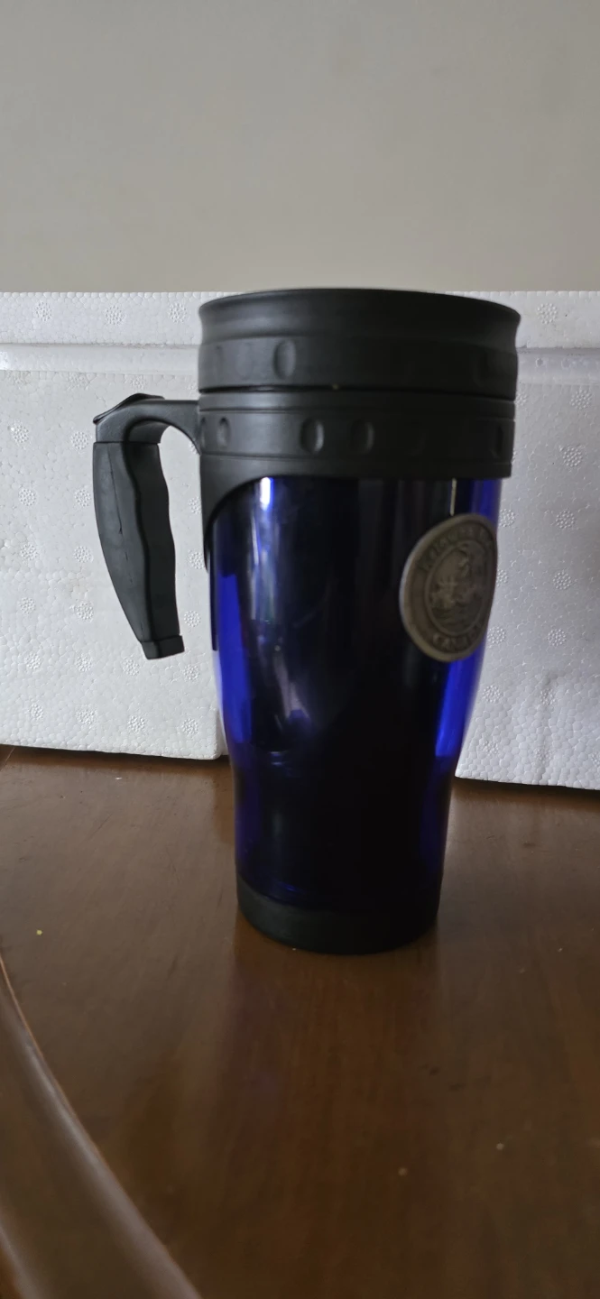 Blue Kelowna B.C. Canada Travel Mug with Handle