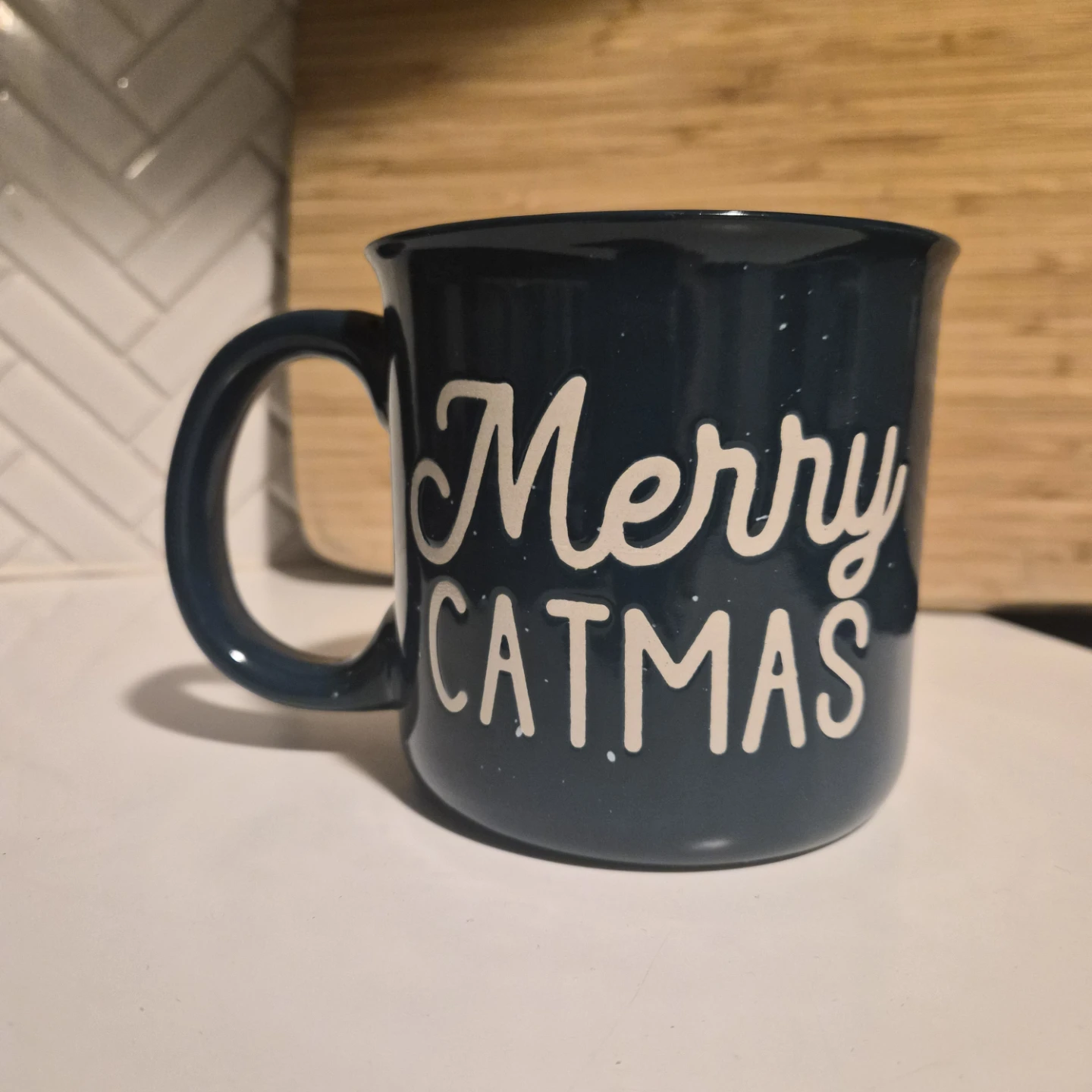 Dark Blue "Merry CATMAS" Mug 🏆