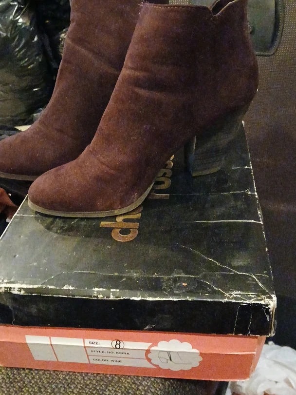 Charlotte Russe Women's Ankle Boots Size 8 Brown Suede3 - photo 2