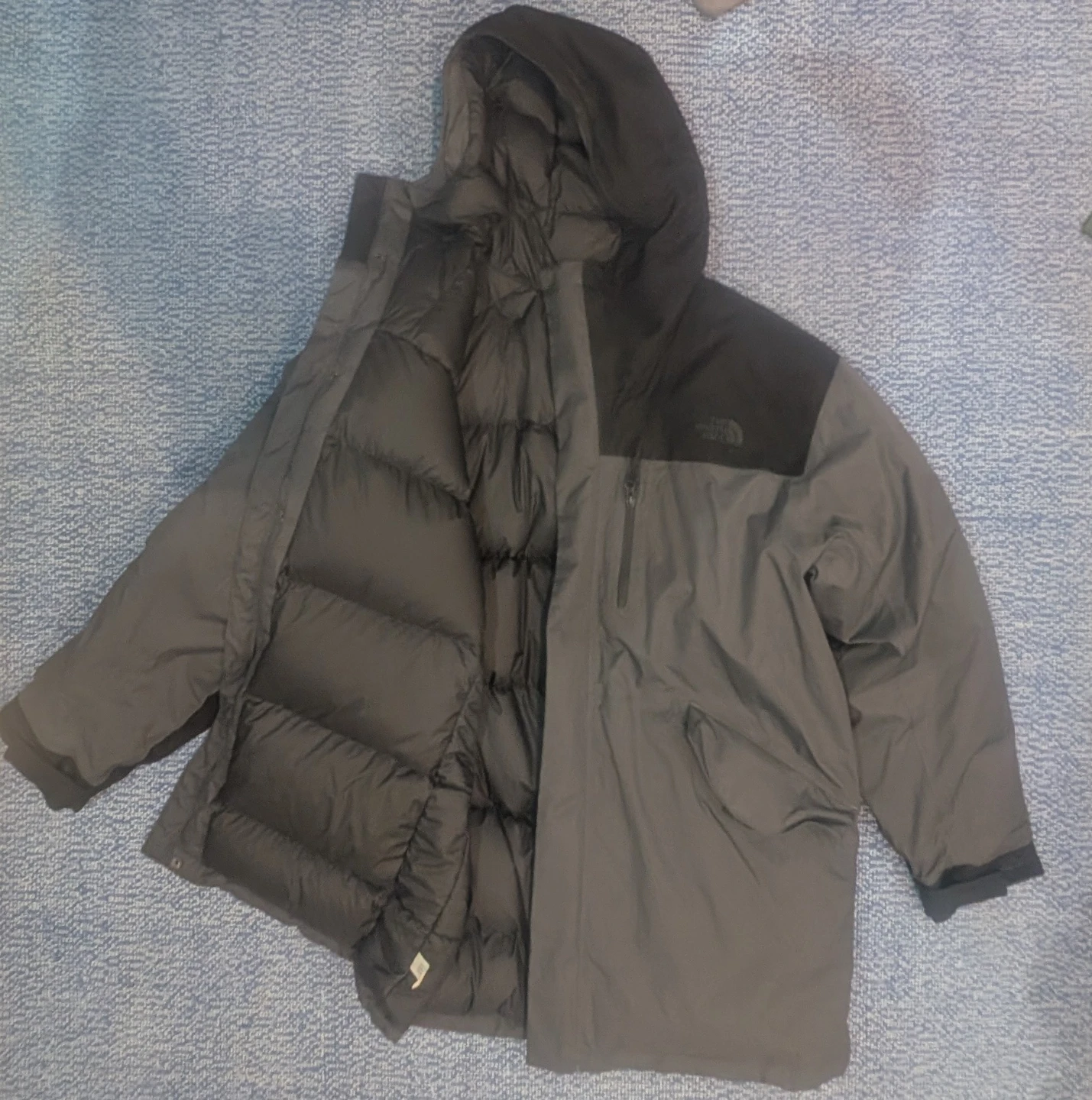 The North Face McMurdo Parka - XL - Grey/Black (Goose Down)
