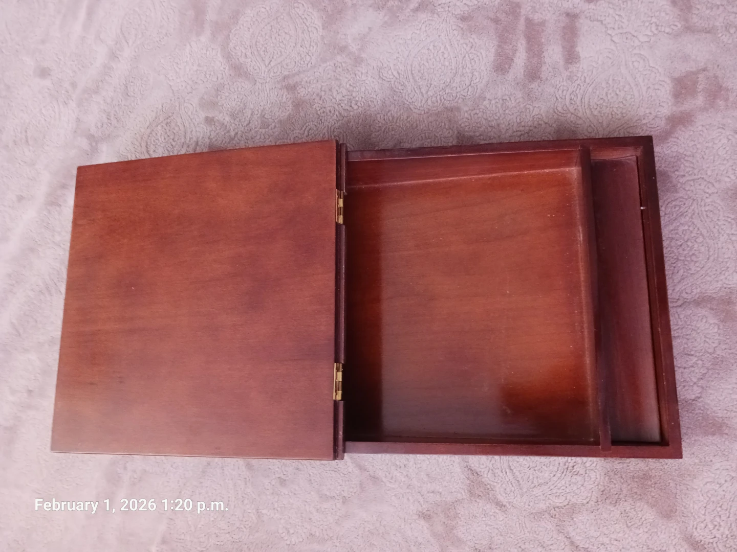 Wooden Hinged Storage Box - photo 2