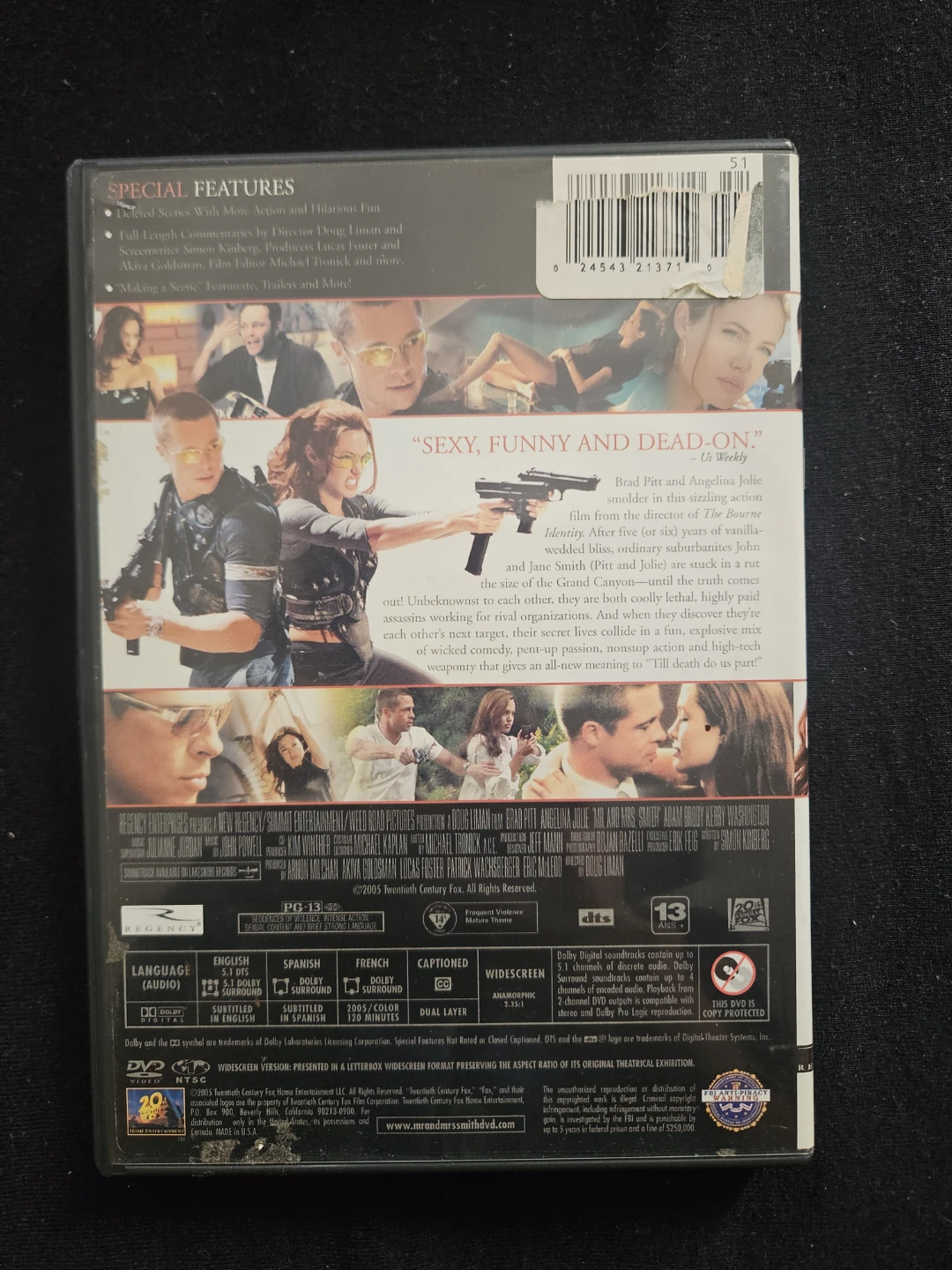 Mr & Mrs Smith DVD - photo 5