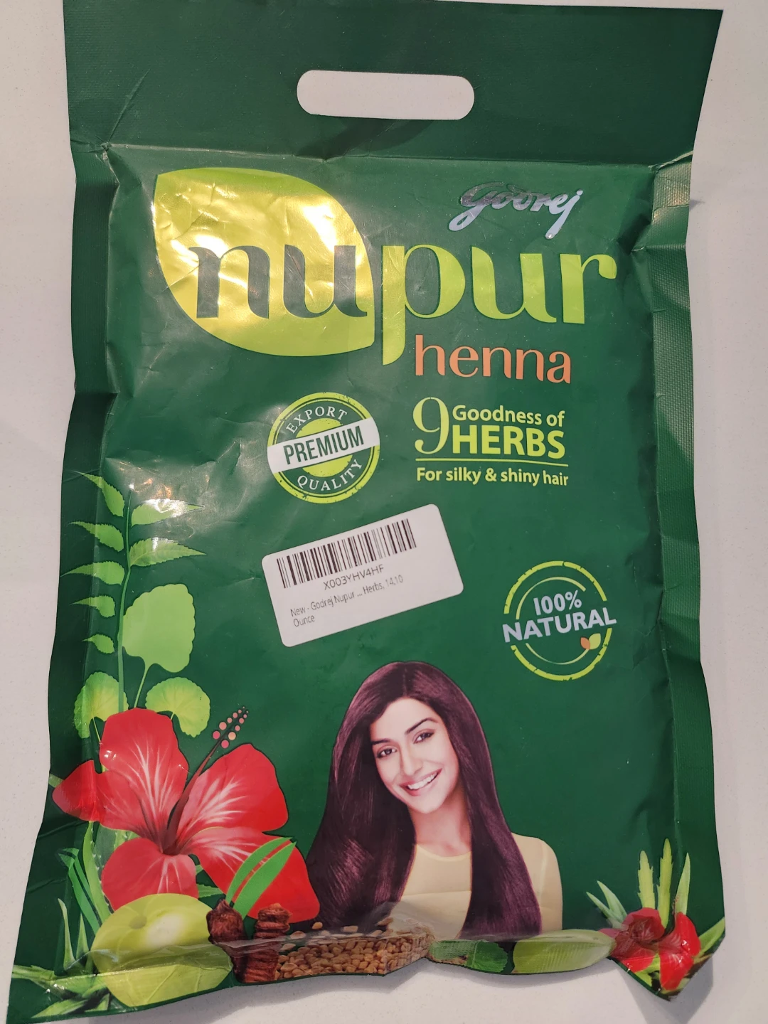 Godrej Nupur Henna with 9 Herbs for Silky & Shiny Hair