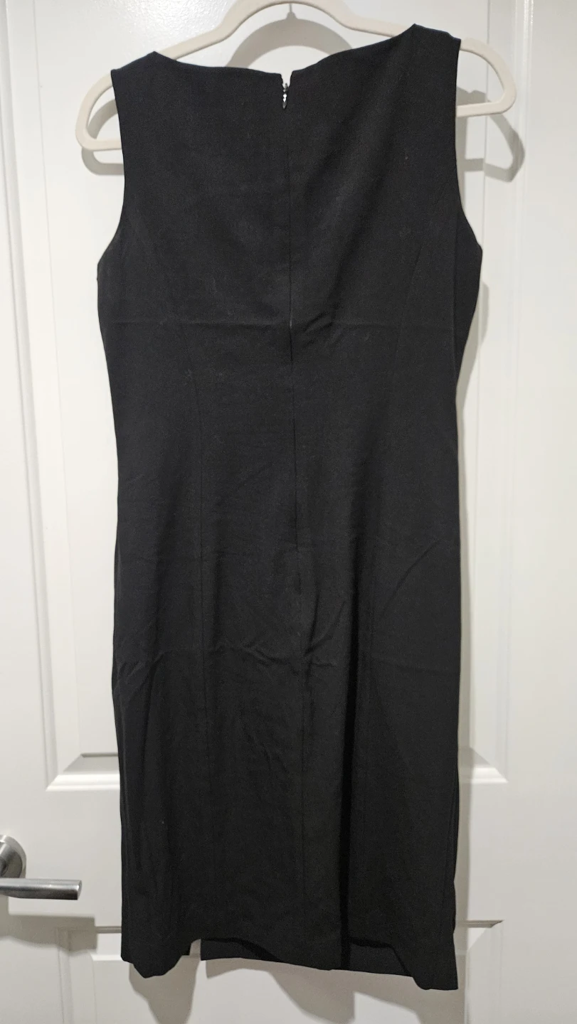 Calvin Klein Black Sleeveless Sheath Dress Size 8 - photo 5