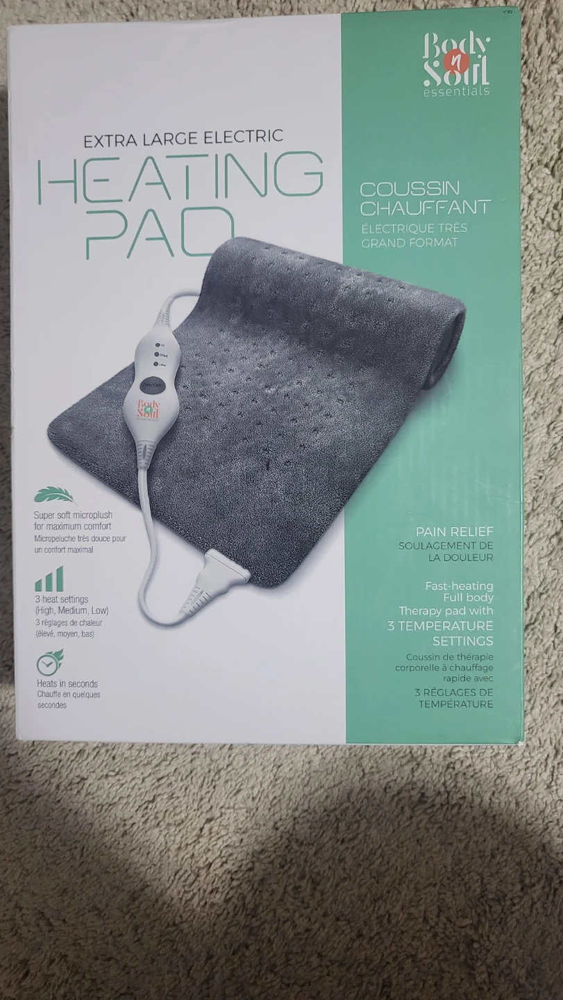 🥕 Body Soul Essentials Extra Large Electric Heating Pad - photo 2