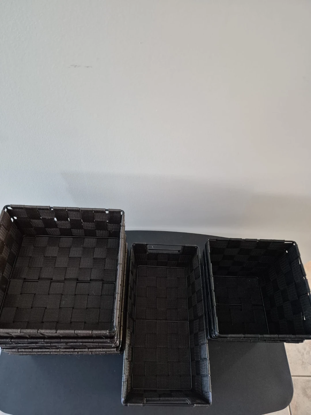 Black Woven Storage Baskets - Set of 11 - photo 2