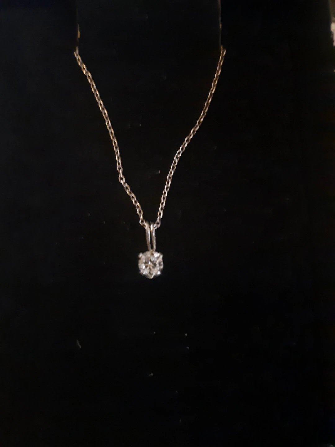 Real Diamond  Pendant Necklace with Box - photo 5