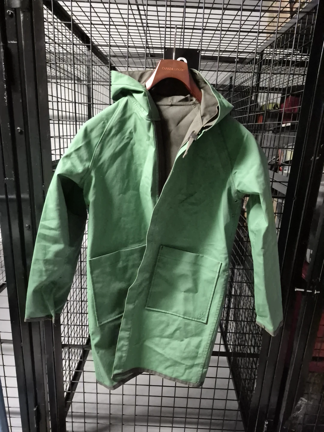 Uniqlo JW Anderson Green Hooded Raincoat