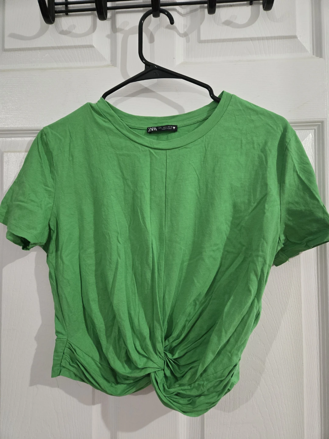 Green Zara Twist Front T-Shirt