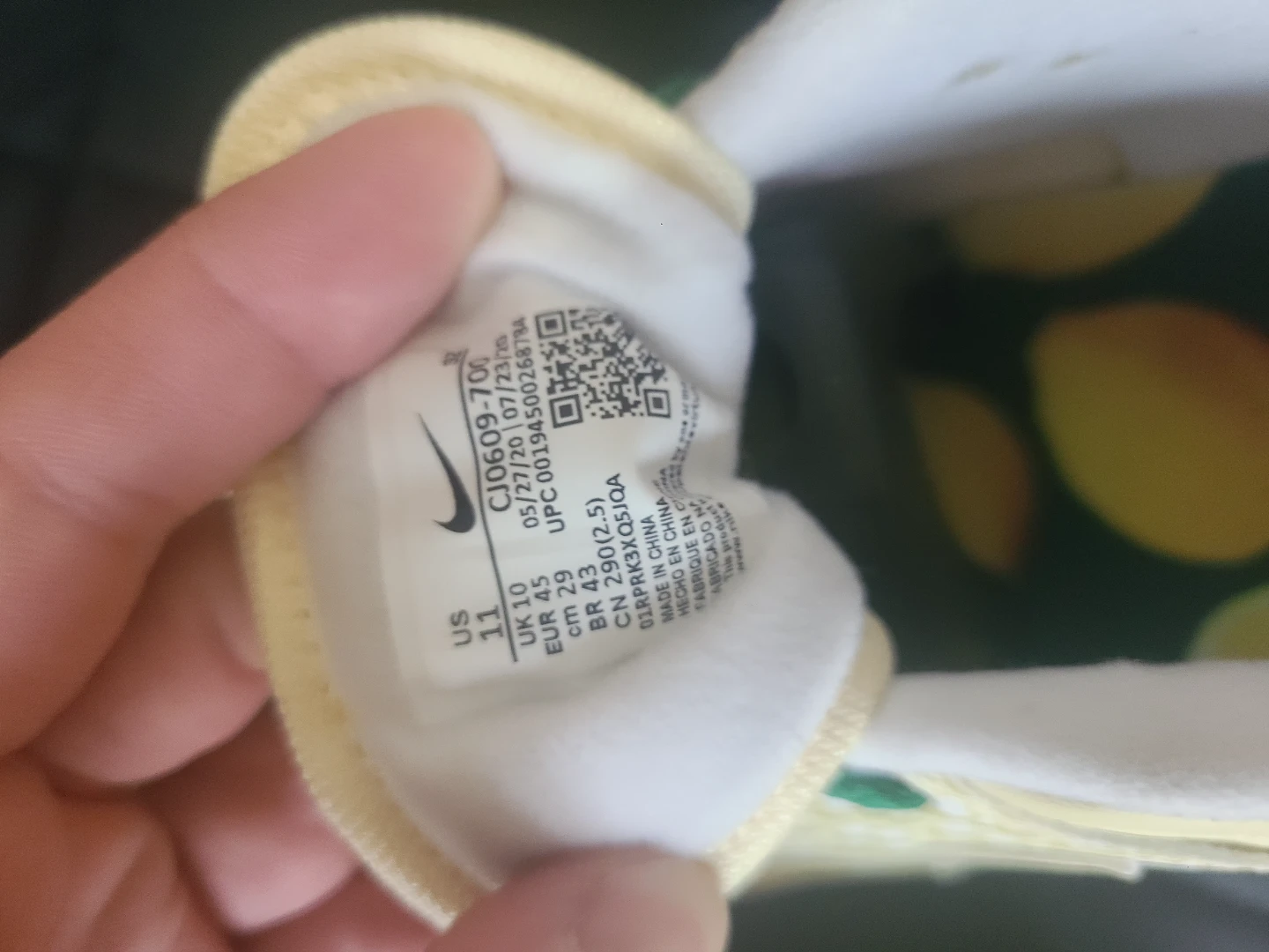 Nike Air Max 1 "Lemonade" (2020) Men's size 11 - photo 5