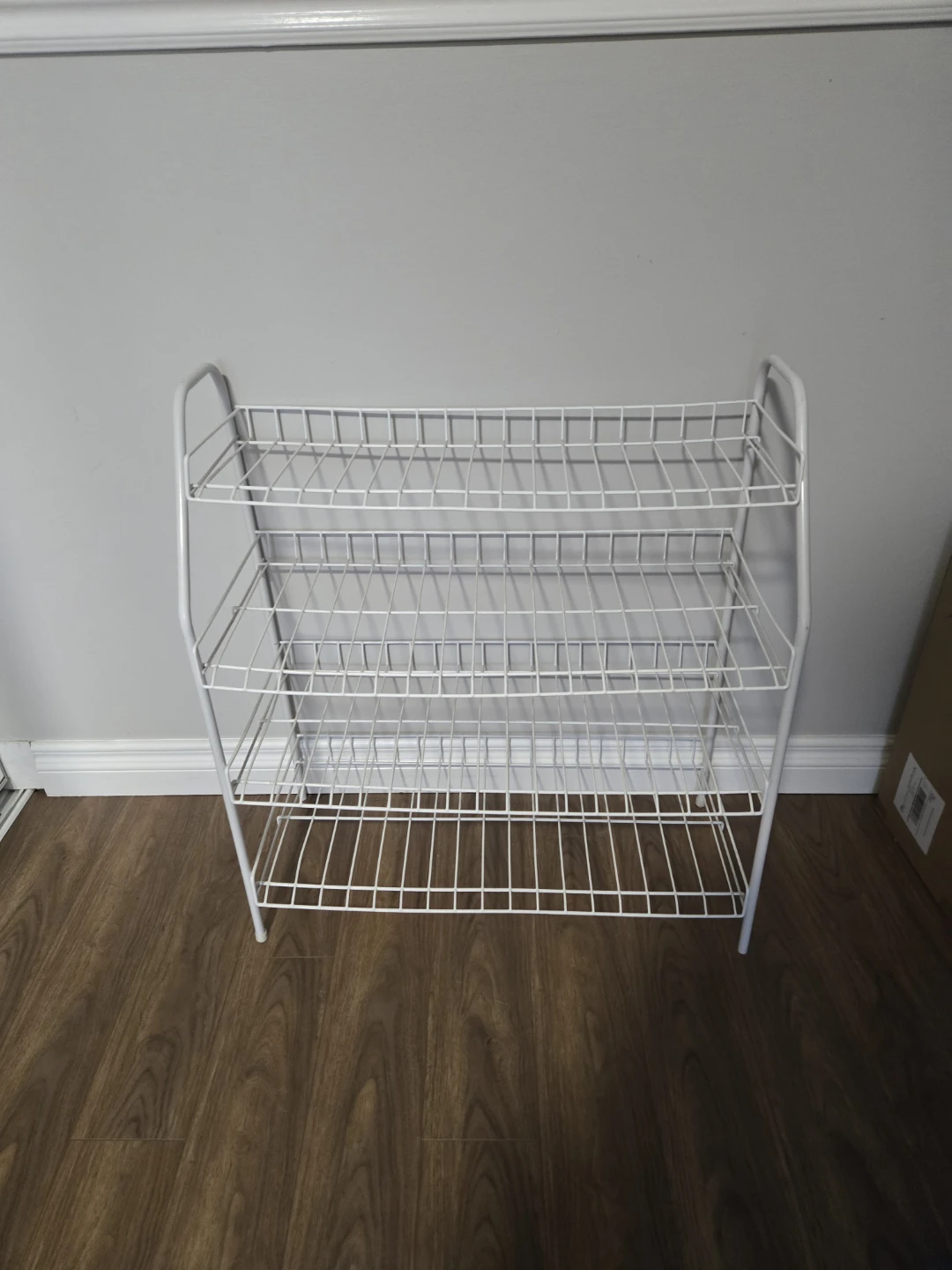 White Wire 3-Tier Storage Shelf for Shoes
