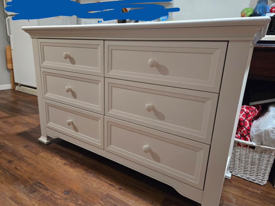Cache Windsor 6 Drawer Dresser - White