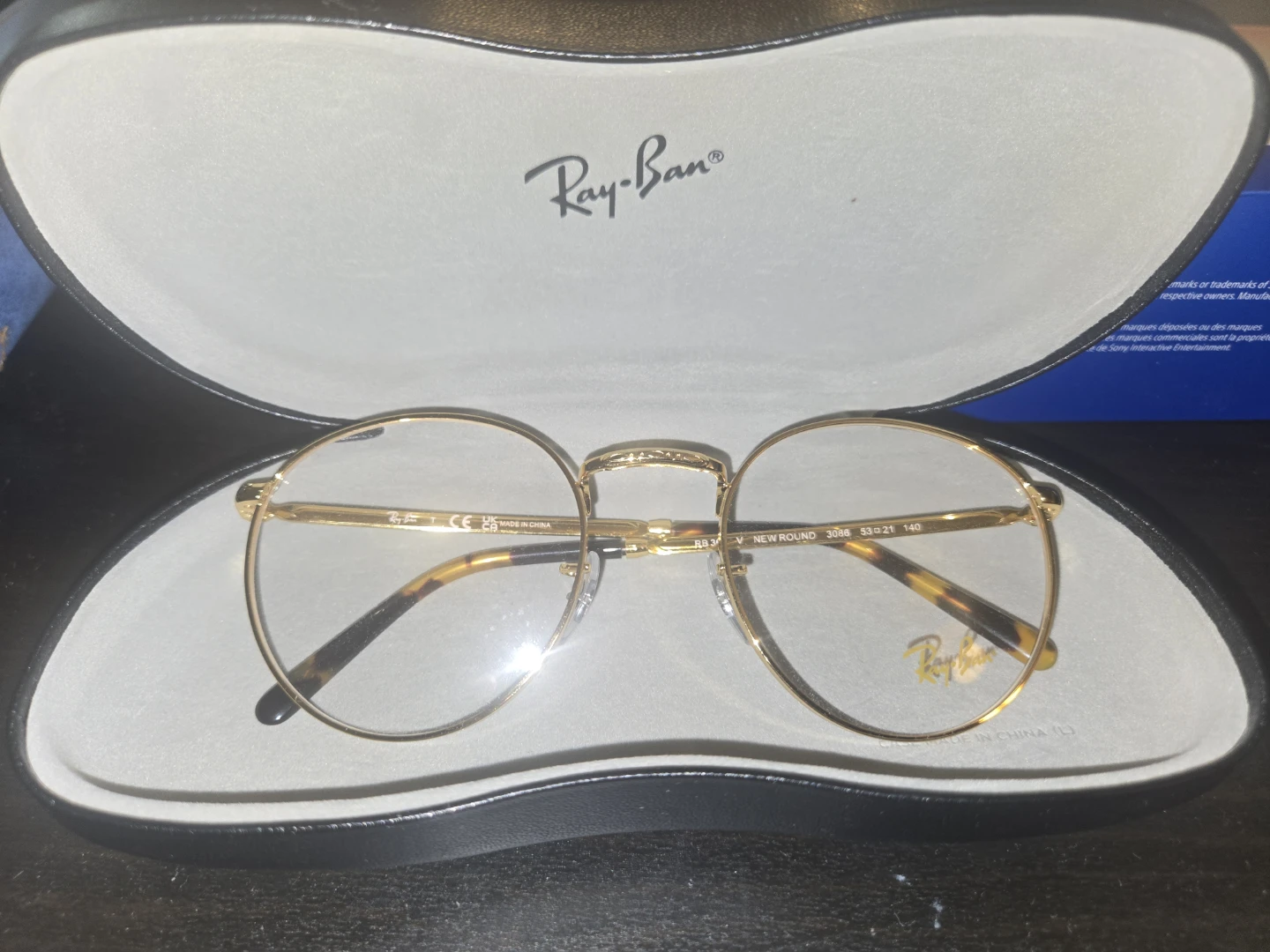 Ray-Ban New Round Legend Gold Eyeglasses