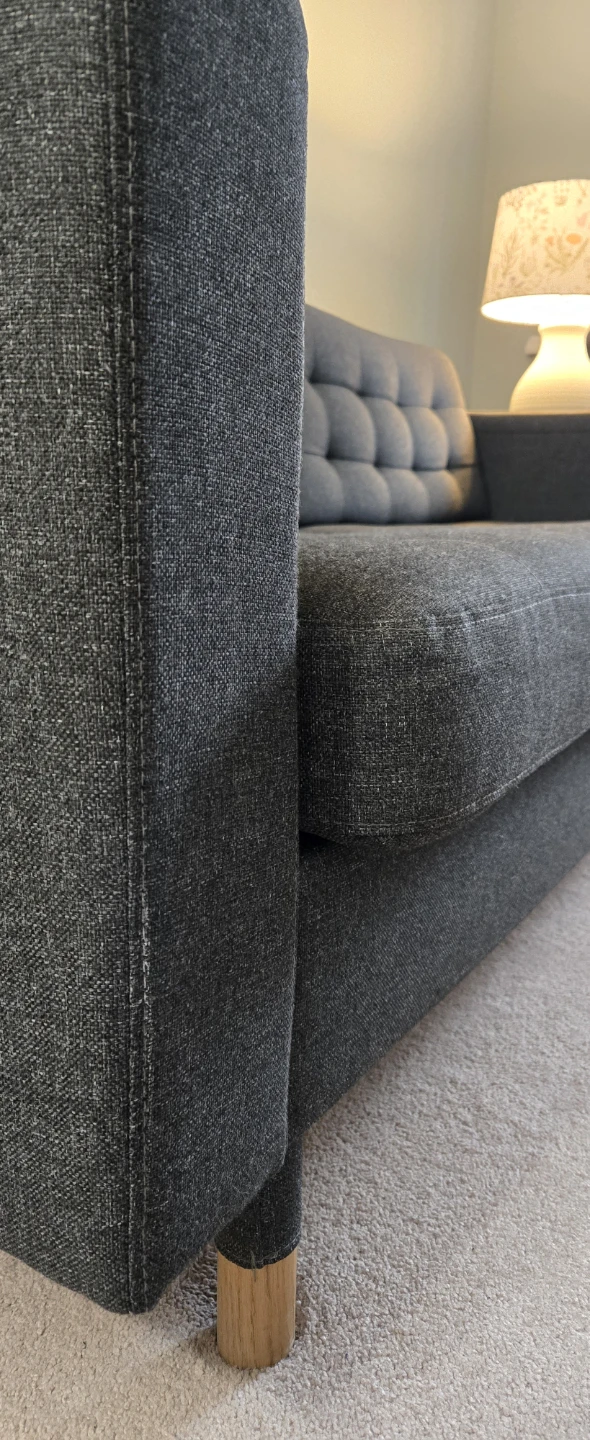 Dark Grey Tufted Sofa - photo 3