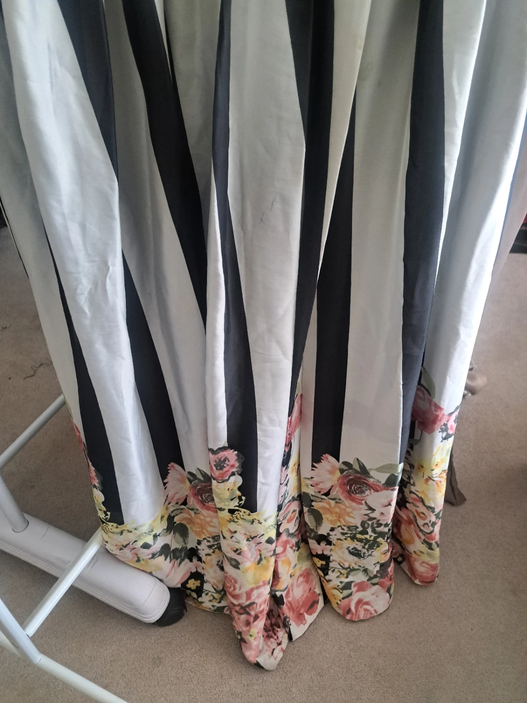Women's Floral Striped Maxi Dress - photo 4