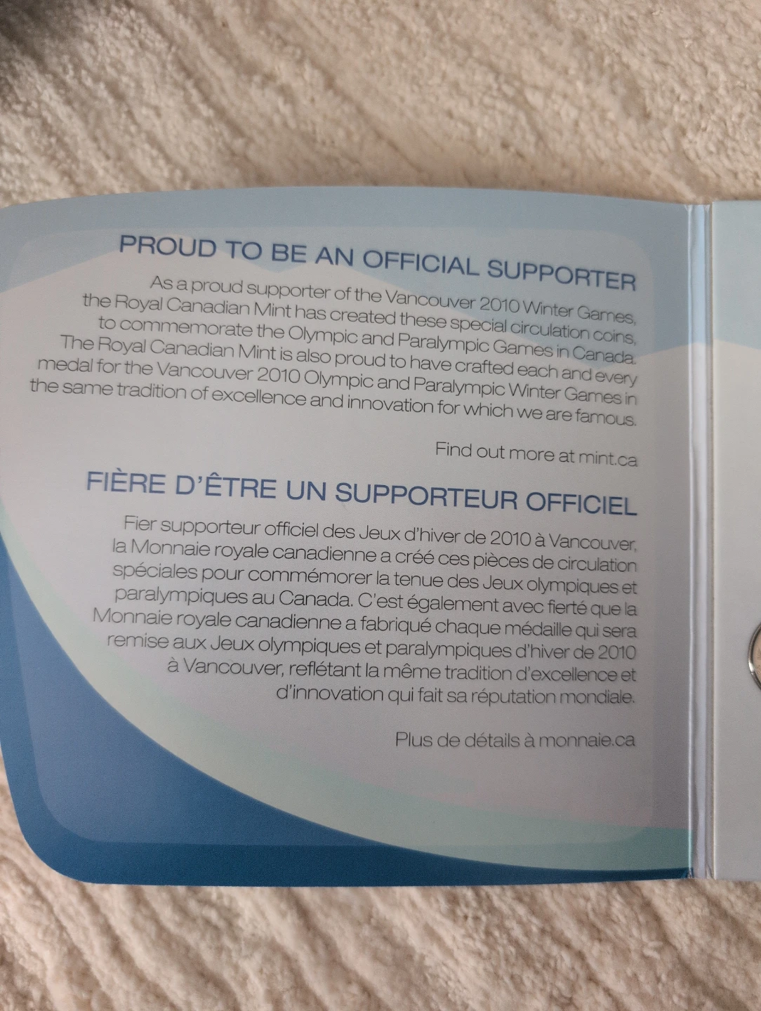 Vancouver 2010 Winter Olympics Circulation Coin Set - photo 3