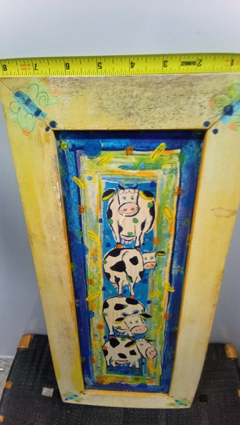 COWS Decorative Wooden Picture Frame with Cows - photo 2