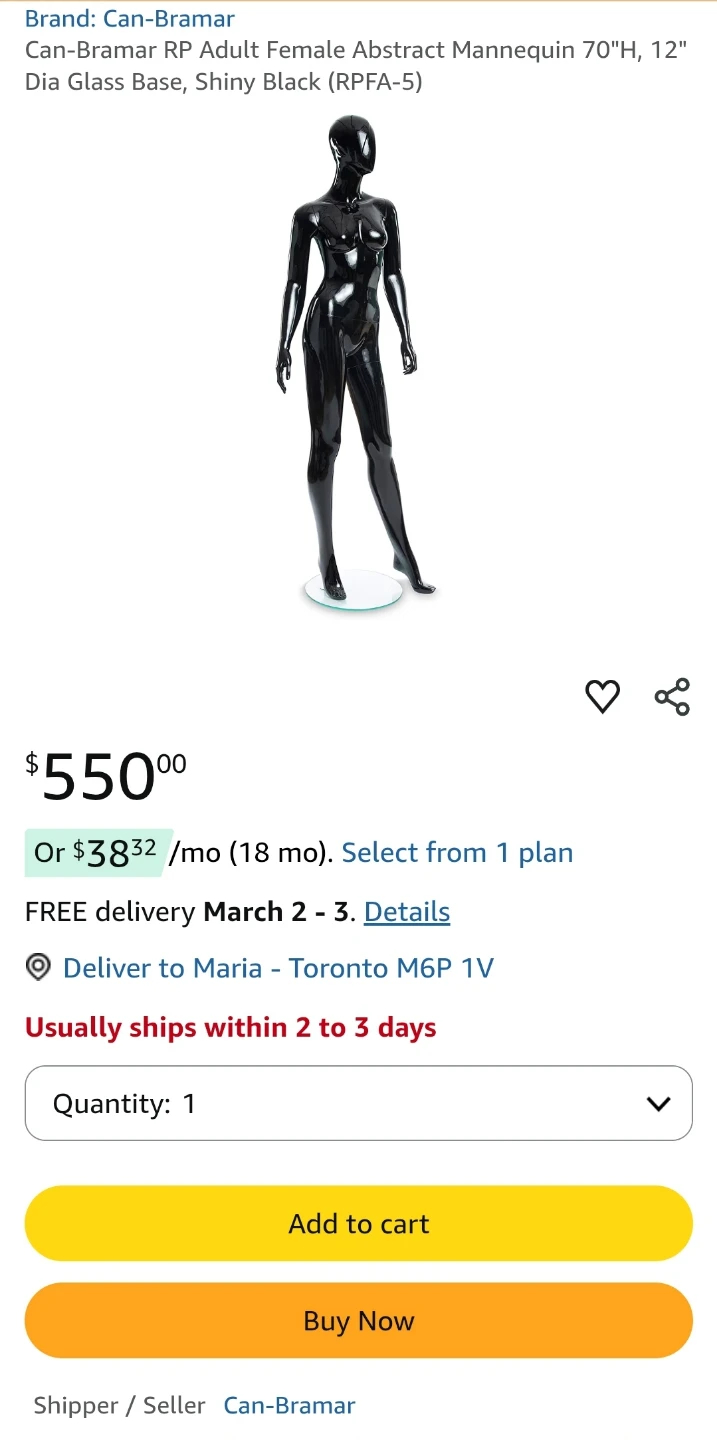 SALE !! 2 in 1 Full Body Mannequin 🏆 - photo 2