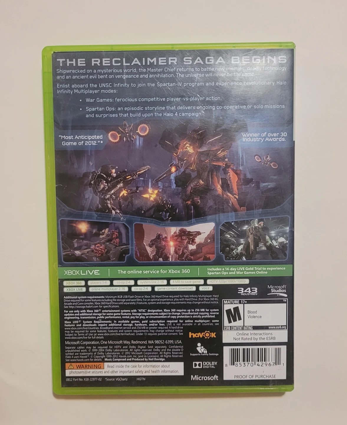 Xbox 360 Halo 4 Video Game - photo 2