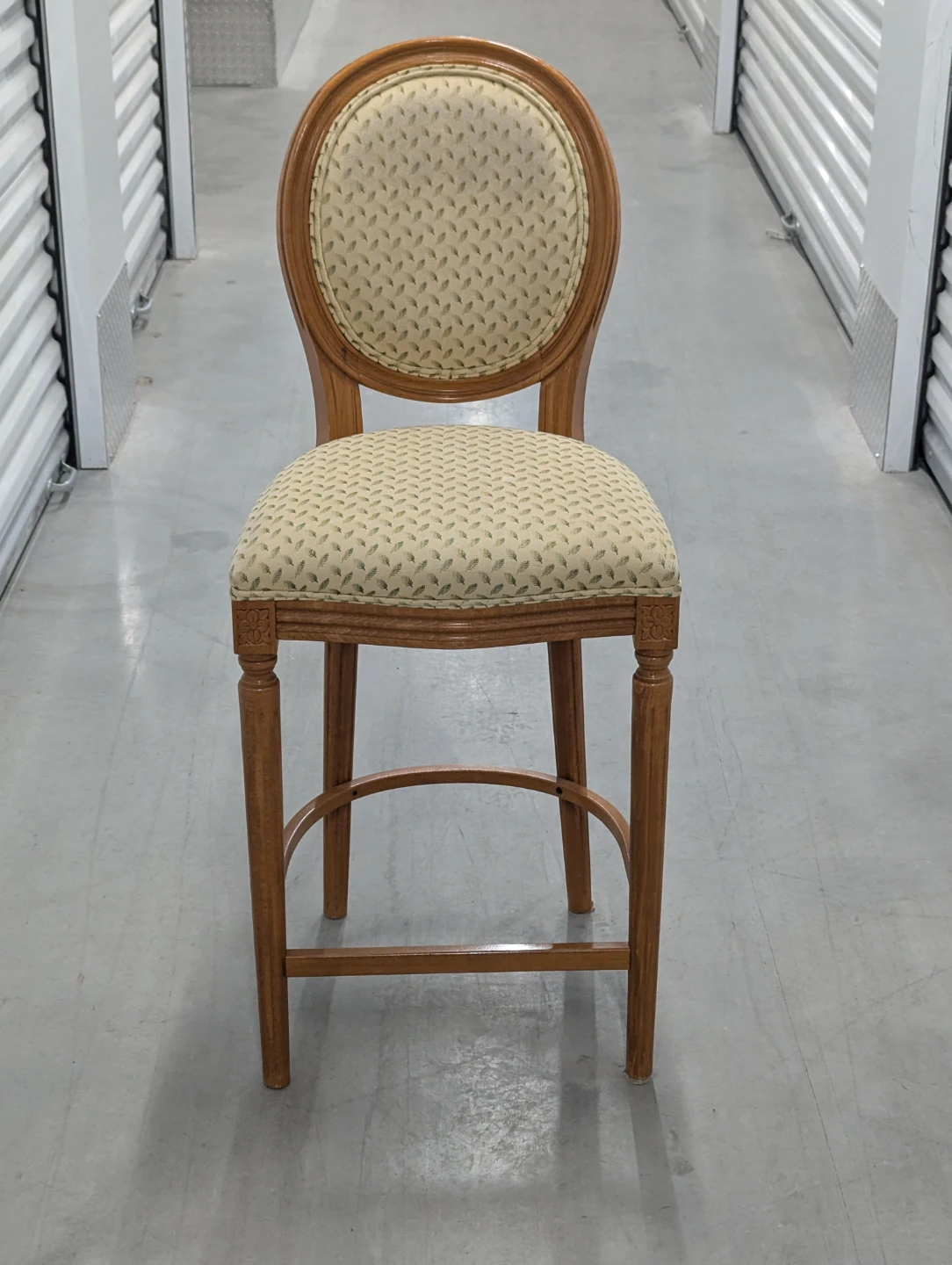 Oval Back Bar Stool with Fabric Seat - photo 2