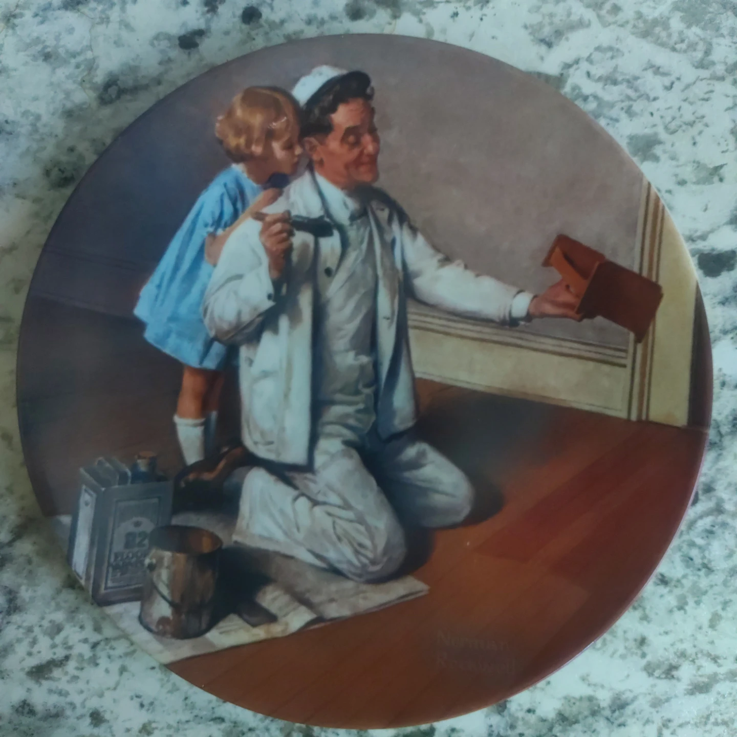 Knowles "The Painter" Rockwell Heritage Collection Plate