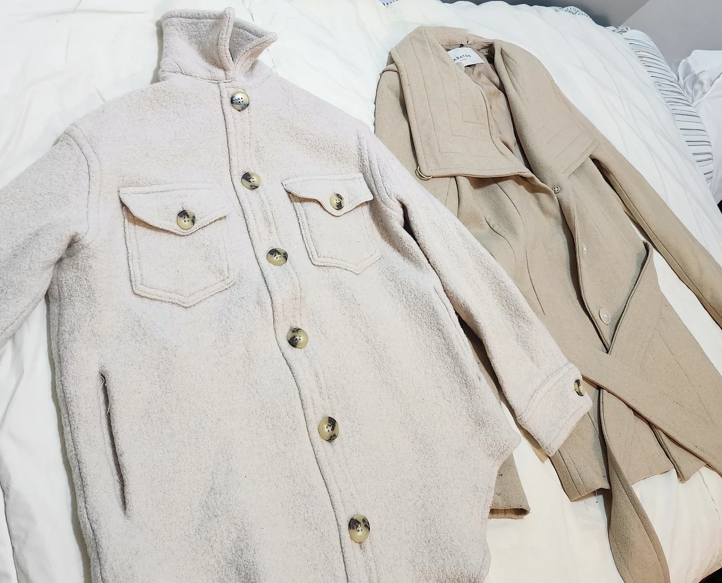 Aritzia Wilfred Ganna Shacket & Babaton Spencer Wool Coat