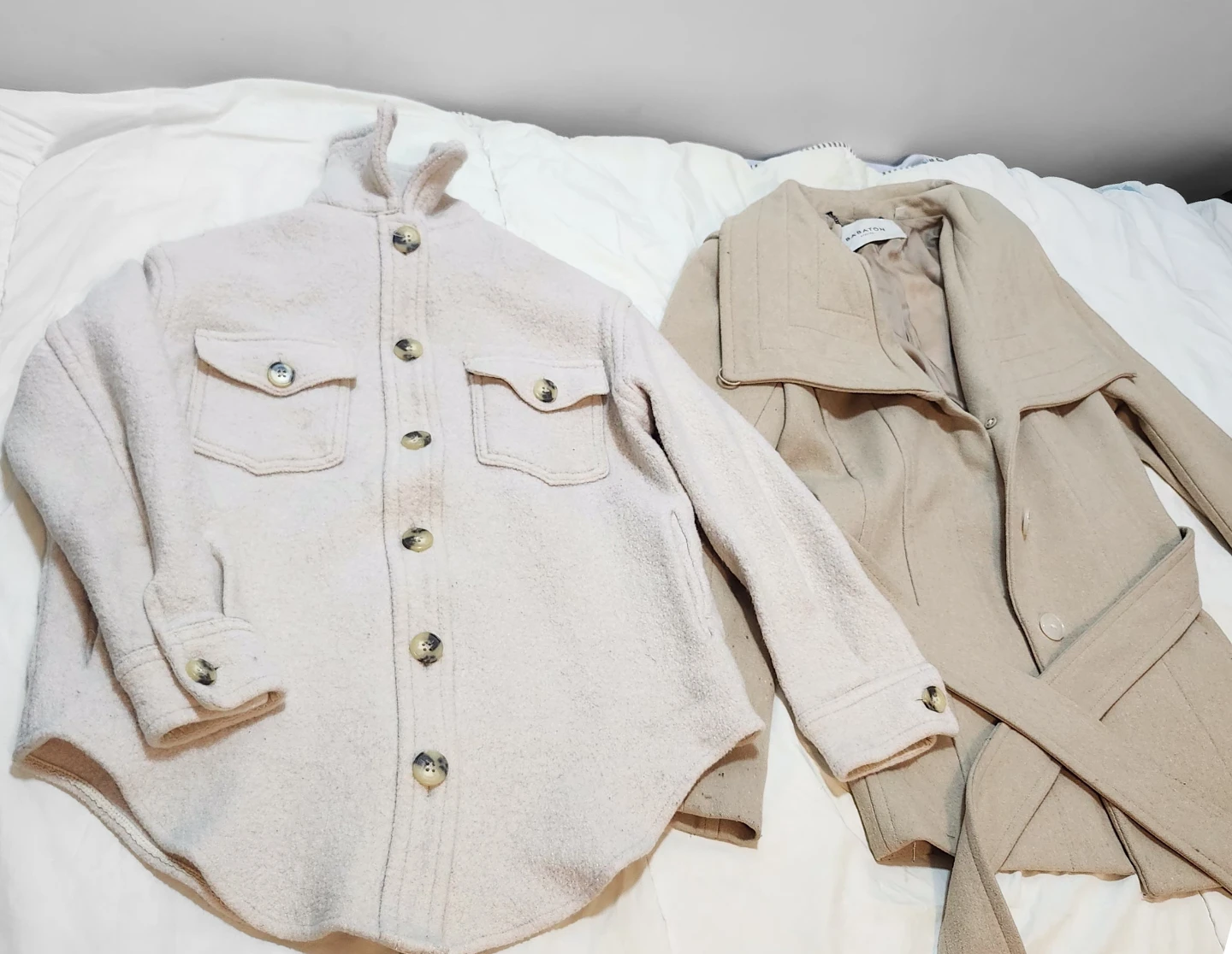 Aritzia Wilfred Ganna Shacket & Babaton Spencer Wool Coat - photo 4