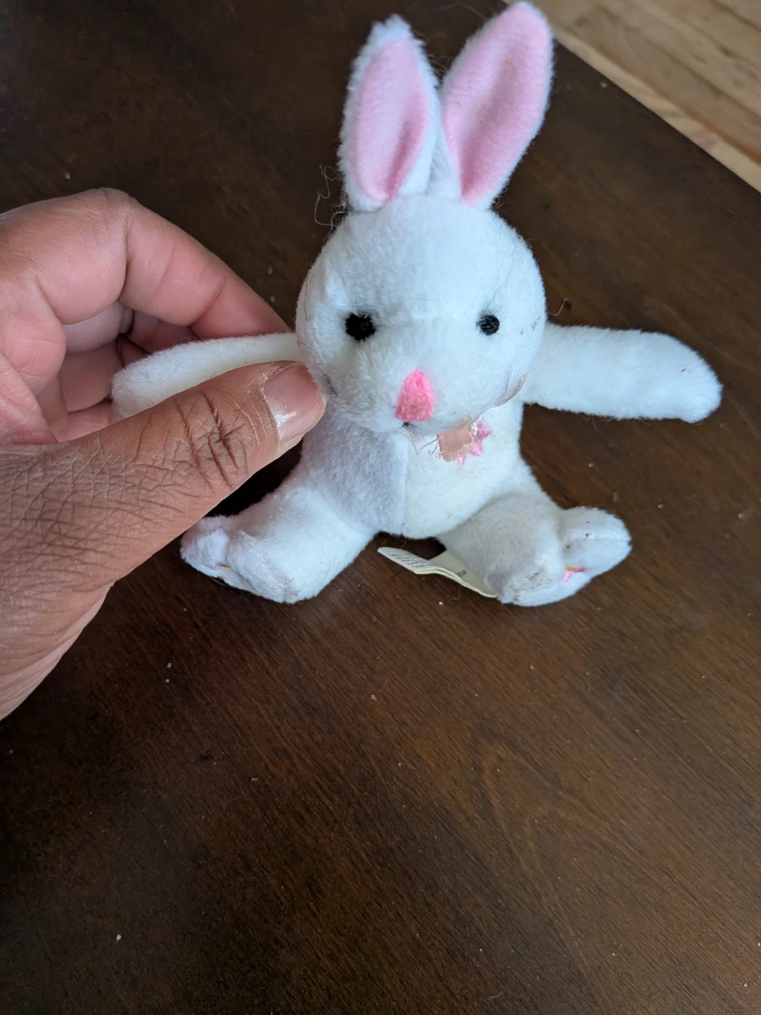 White Plush Bunny Stuffed Animal Toy🧡
