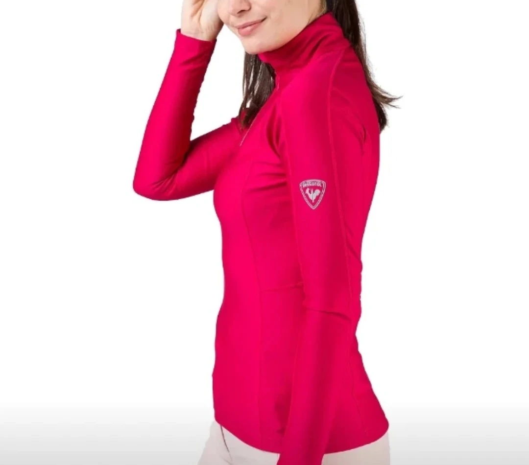 Rossignol Women's Zip Neck Long Sleeve Top - Pink - photo 3