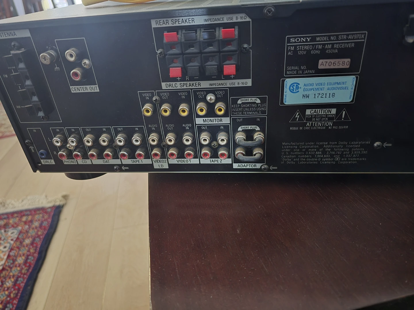 Vintage Sony STR-AV970X FM /AM Receiver tap & 5 disc player - photo 4