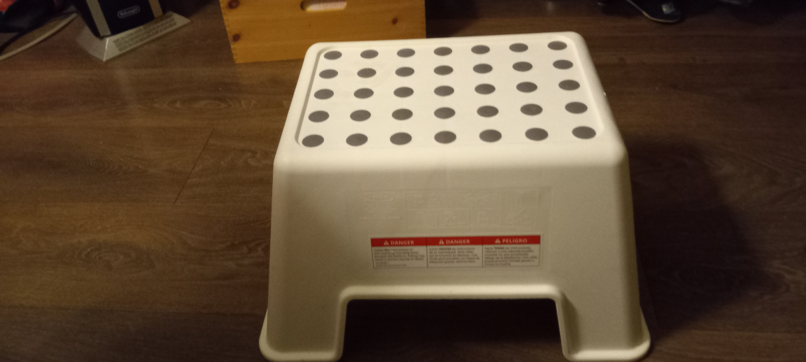 White Plastic Step Stool 🏆