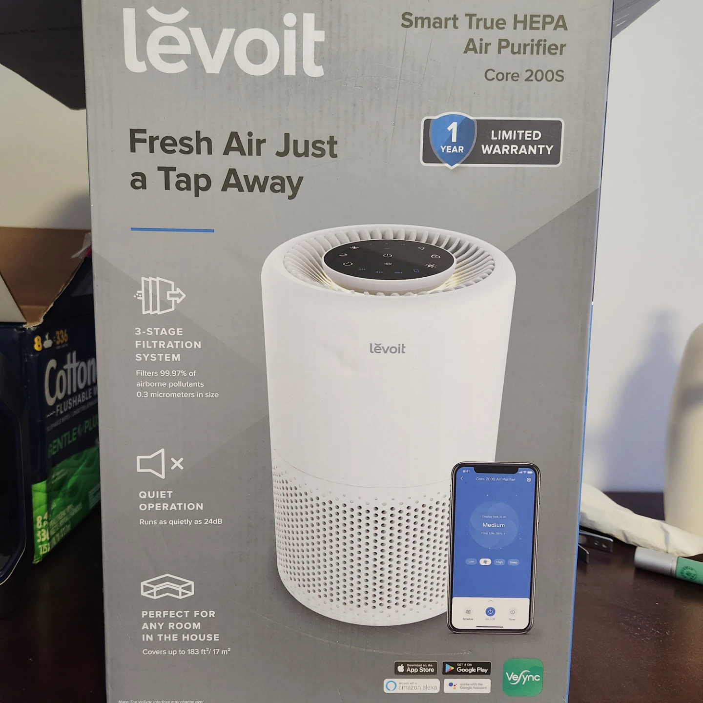 Levoit Core 200S Smart True HEPA Air Purifier