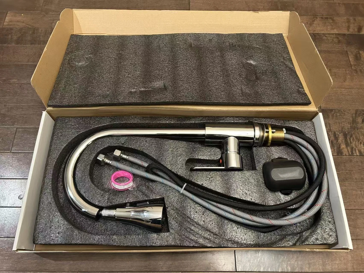 Kitchen Faucet Pull-Down Sprayer Chrome or Black - photo 4