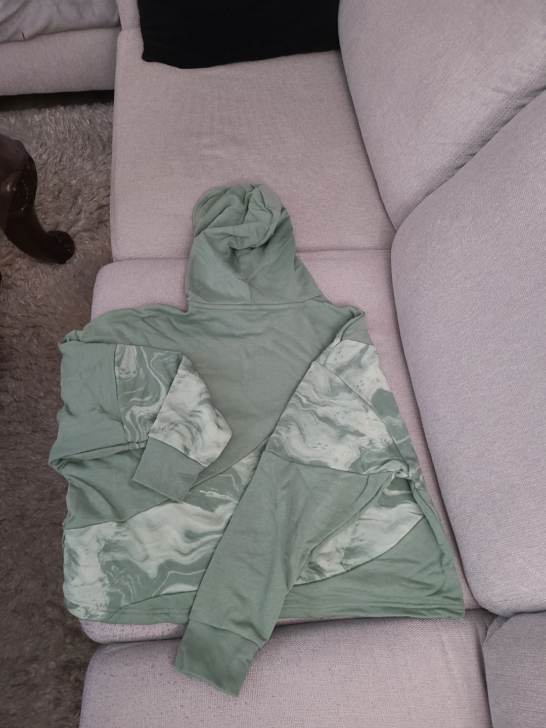 Puma Relaxed Fit Hoodie - Green, large size - photo 5