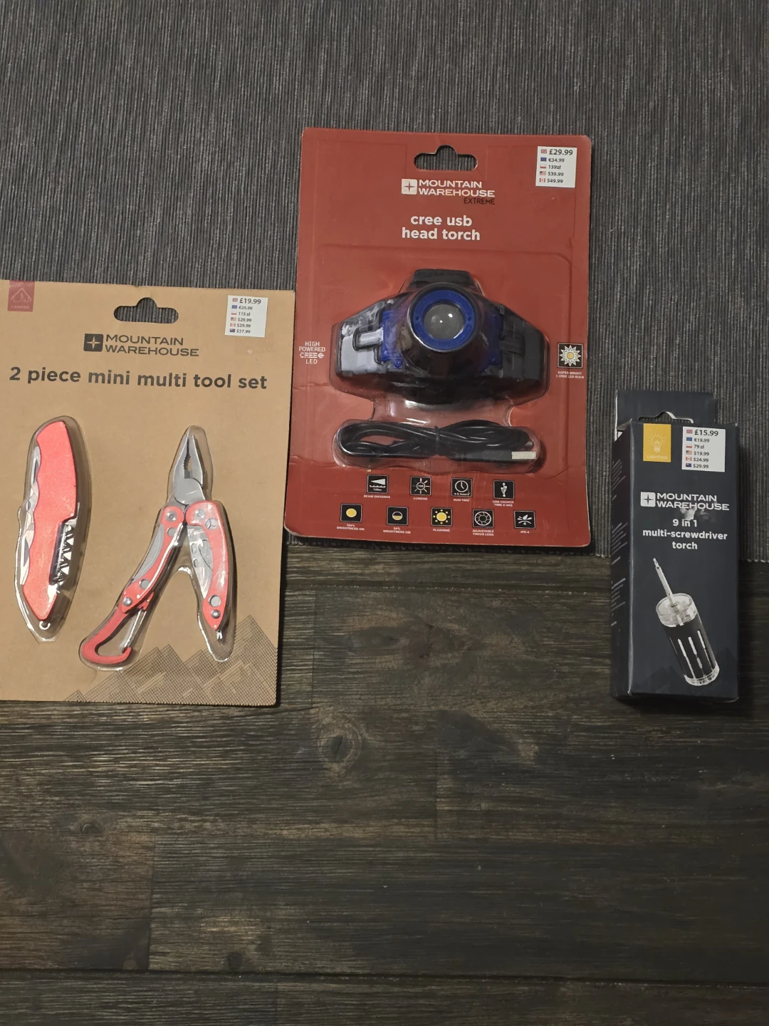 Mountain Warehouse 9 in 1 Multi-Screwdriver Torch
