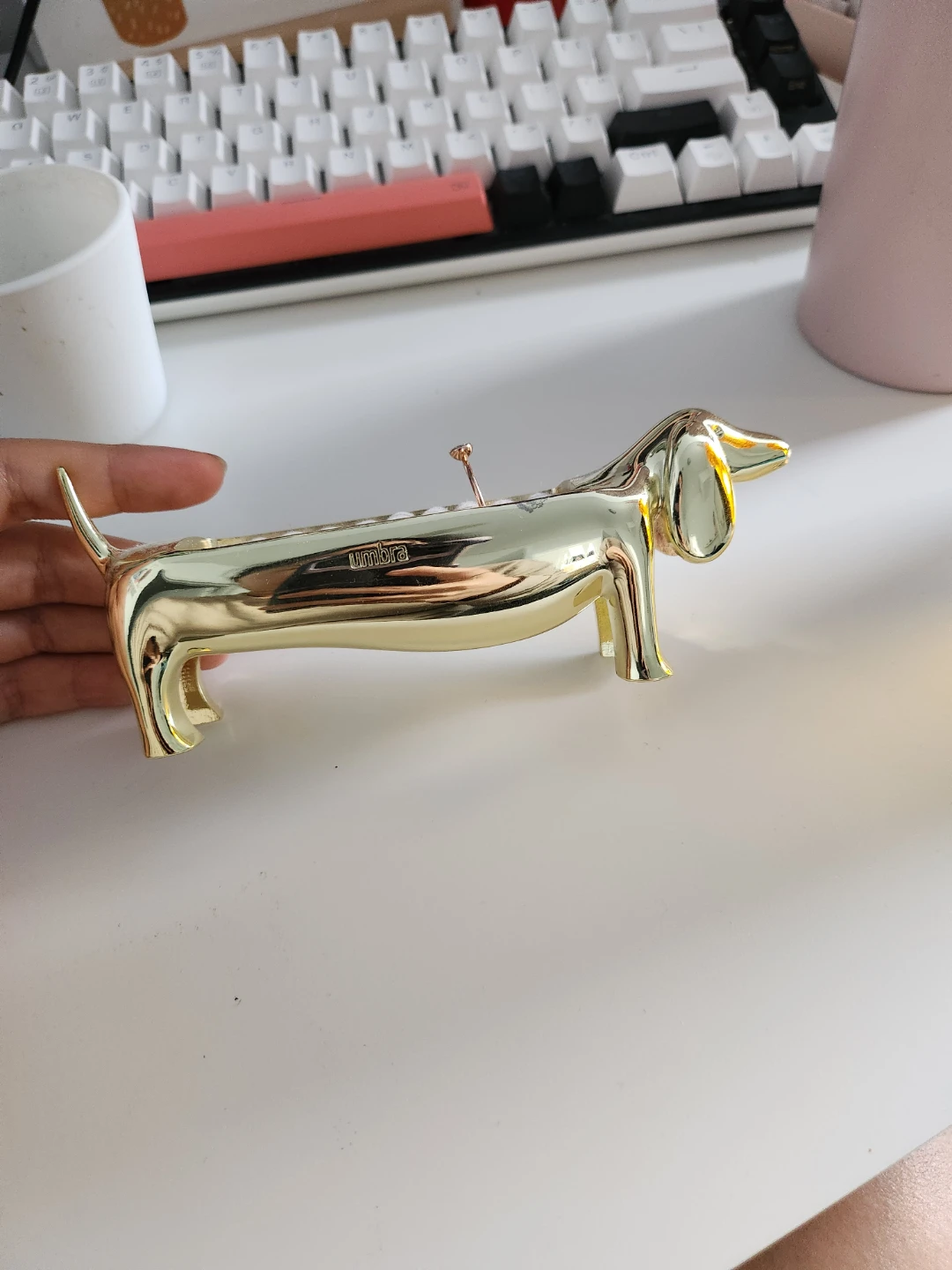 Umbra Gold Dachshund Ring Holder Organizer"🏆" - photo 3