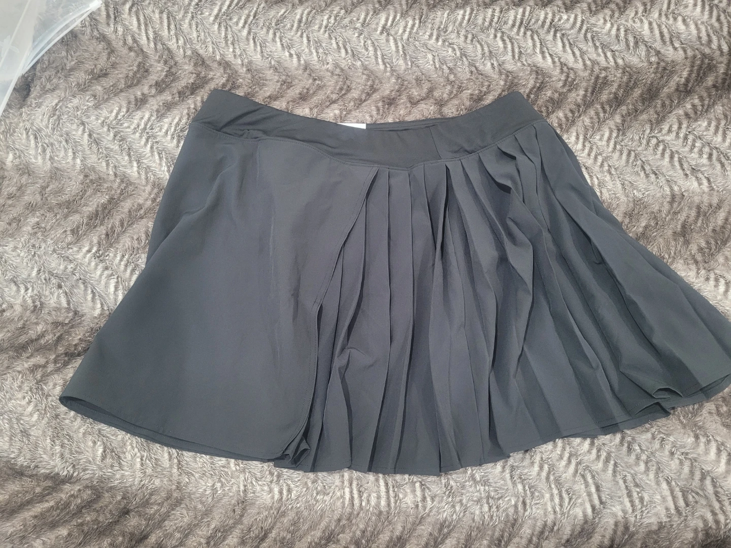 Black Pleated Tennis Skirt