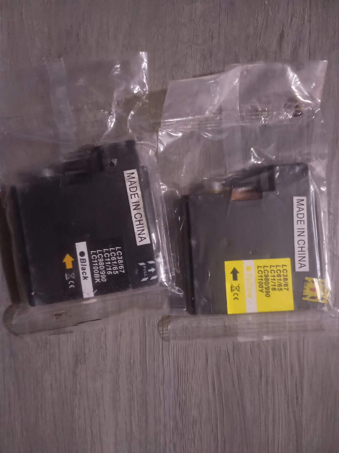 2 Ink Cartridges - Black & Yellow - photo 2