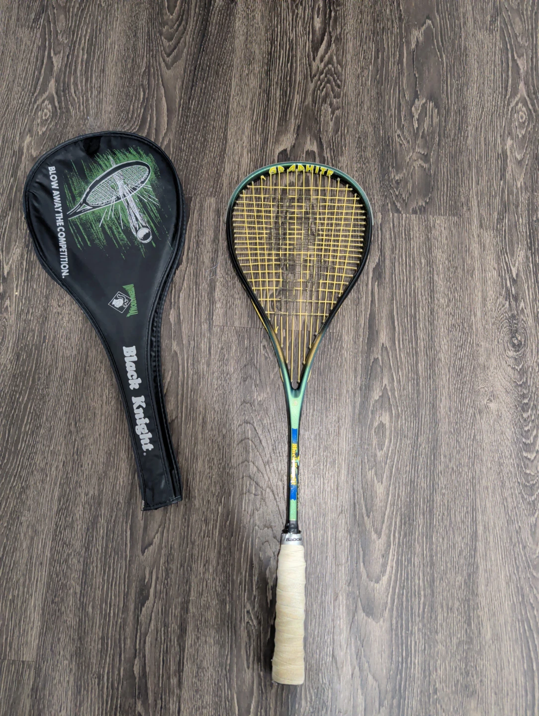 Black Knight Squash Racquet with Cover - photo 2