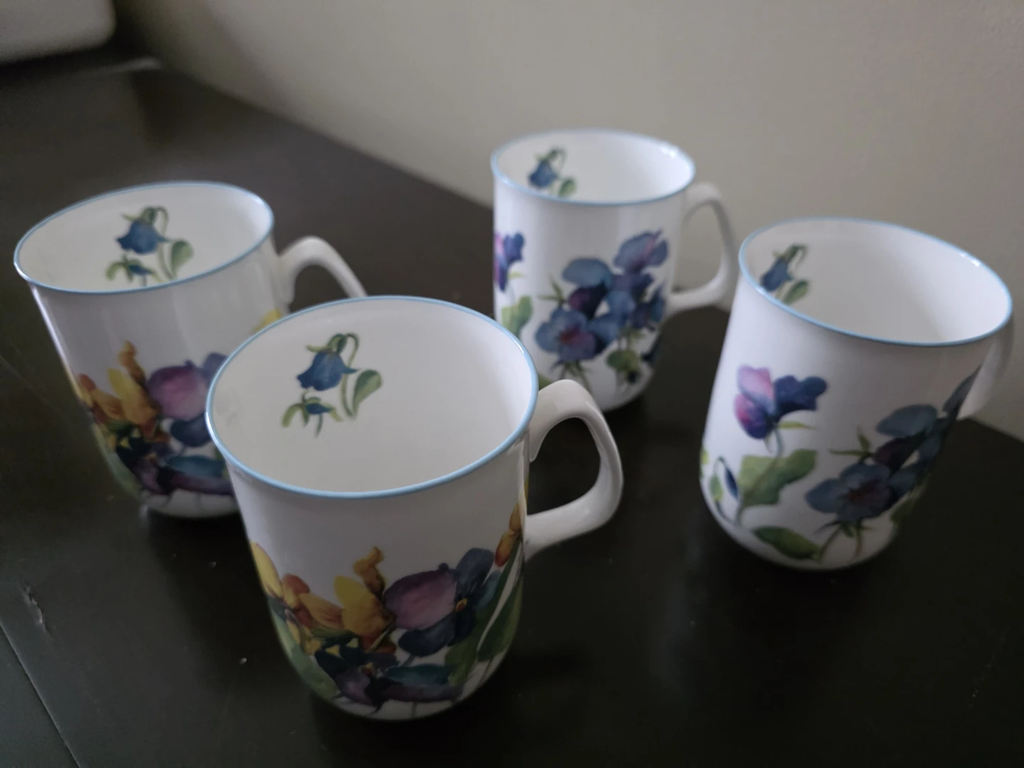 Set of 4 Royal Albert "Posy" Mugs
