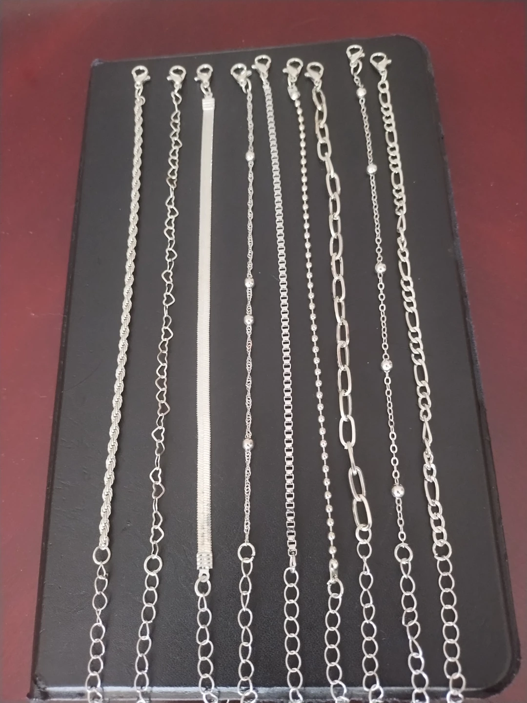 Lot of 9. 925 Silver Plated Bracelets - Mixed Styles